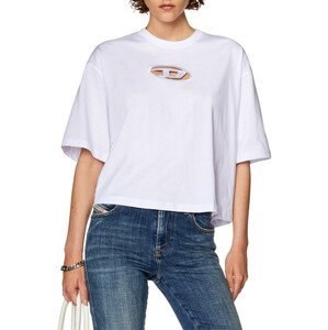 Tričko diesel t-rowy-od t-shirt bílá xxs