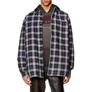 Bunda diesel s-dewny-double-check-a jacket černá 46