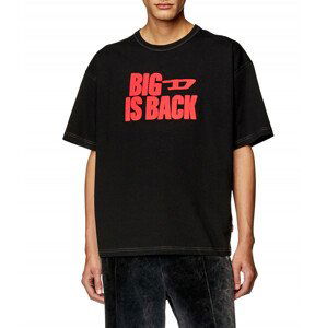 Tričko diesel t-boxt-back t-shirt černá l