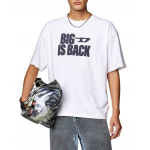 Tričko diesel t-boxt-back t-shirt bright white