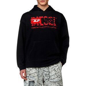 Mikina diesel s-baxt-hood sweat-shirt černá l