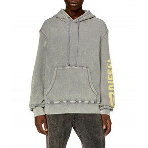 Mikina diesel s-ginafy-hood sweat-shirt frost gray