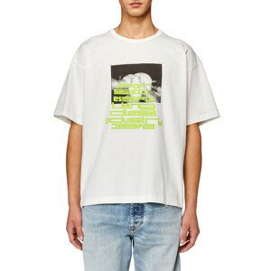 Tričko diesel t-boxt-n4 t-shirt bílá s