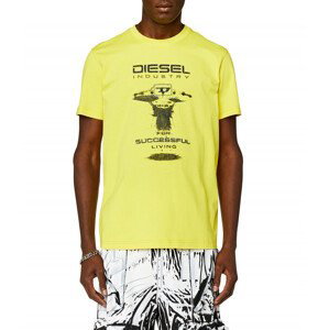 Tričko diesel t-diegor-k69 t-shirt žlutá s