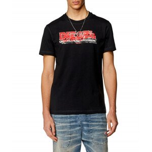 Tričko diesel t-diegor-k70 t-shirt černá m