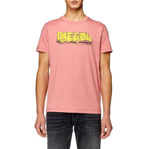 Tričko diesel t-diegor-k70 t-shirt růžová s