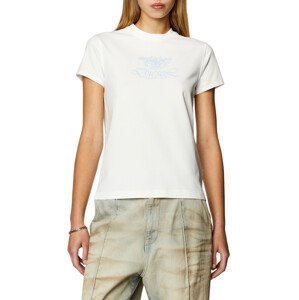 Tričko diesel t-slax-n1 t-shirt bílá xs