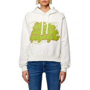 Mikina diesel f-reggy-hood-n3 sweat-shirt bílá xs