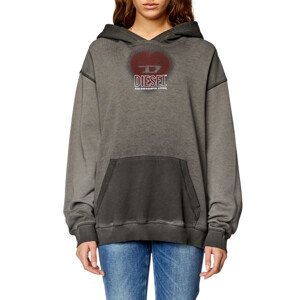 Mikina diesel s-boxt-hood-n10 sweat-shirt černá xxs