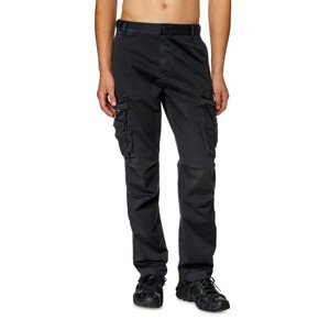 Kalhoty diesel p-argym-new-a trousers černá 50