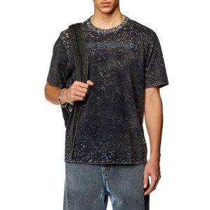 Tričko diesel t-just-slits-n15 t-shirt černá s