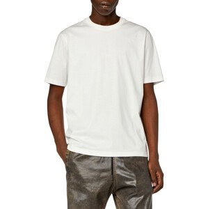 Tričko diesel t-must-slits-n2 t-shirt bílá s