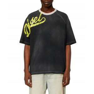Tričko diesel t-roxt-slits t-shirt černá l