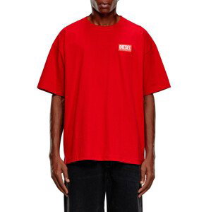 Tričko diesel t-nlabel-l1 t-shirt červená xl