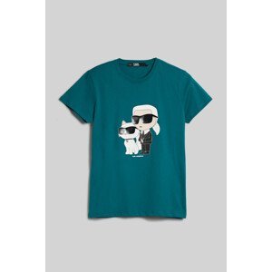 Tričko karl lagerfeld ikonik 2.0 t-shirt zelená s