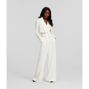 Kalhoty karl lagerfeld hun's pick tailored pants white