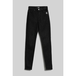 Džíny karl lagerfeld ikonik skinny denim pants black denim