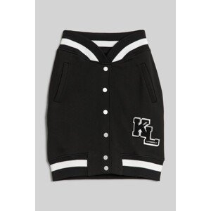 Sukně karl lagerfeld varsity skirt černá xs