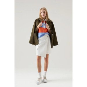 Sukně woolrich cotton twill skirt bílá s