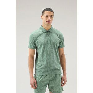 Polokošile woolrich tropical overdyed polo zelená l