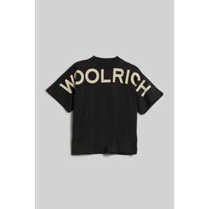 Tričko woolrich trail logo t-shirt černá l