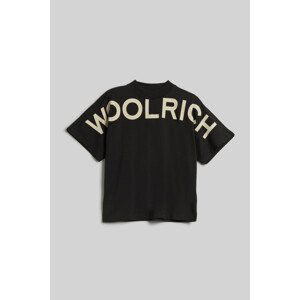 Tričko woolrich trail logo t-shirt black