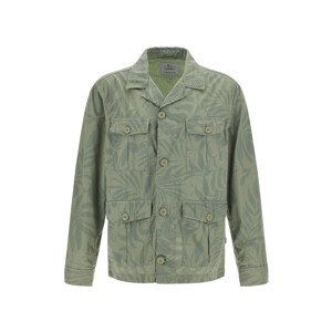 Bunda woolrich tropical print overshirt zelená l