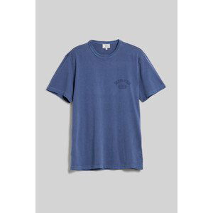 Tričko woolrich garment dyed logo t-shirt modrá m