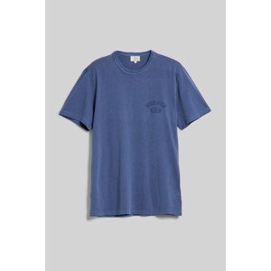 Tričko woolrich garment dyed logo t-shirt modrá l