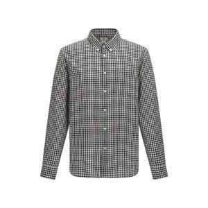 Košile woolrich poplin madras shirt modrá l