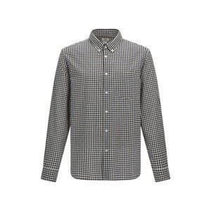 Košile woolrich poplin madras shirt modrá m