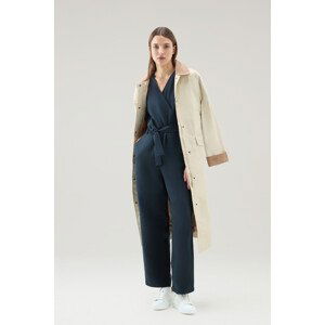 Overal woolrich viscose linen suit modrá s