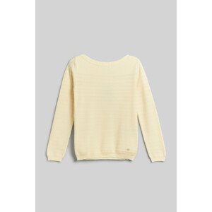 Svetr woolrich pure cotton crewneck bílá xs