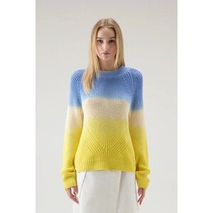 Svetr woolrich dip dyed crewneck modrá s