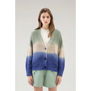 Kardigan woolrich dip dyed cardigan zelená s