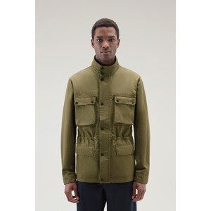 Bunda woolrich cotton linen field jacket zelená l