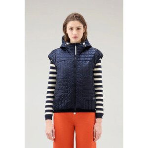 Vesta woolrich pertex padded vest modrá l