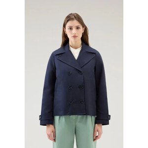 Bunda woolrich havice peacoat modrá m