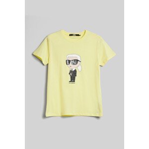 Tričko karl lagerfeld ikonik 2.0 karl t-shirt žlutá s