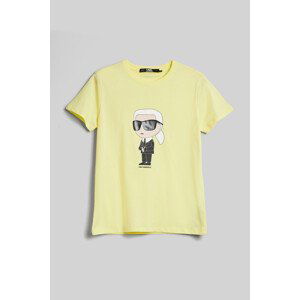 Tričko karl lagerfeld ikonik 2.0 karl t-shirt žlutá m