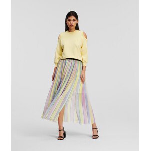 Sukně karl lagerfeld stripe pleated skirt různobarevná 38