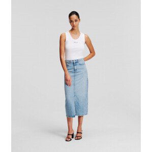 Sukně karl lagerfeld maxi denim skirt modrá xs