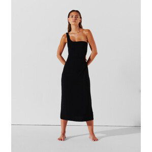 Plážové oblečení karl lagerfeld karl dna one shoulder dress black