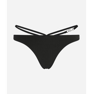 Plavky karl lagerfeld karl dna sign bottoms černá xs