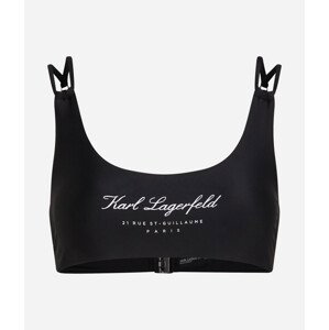 Plavky karl lagerfeld hotel karl bikini top černá xs