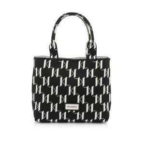 Kabelka karl lagerfeld k/monogram knit lg tote černá none