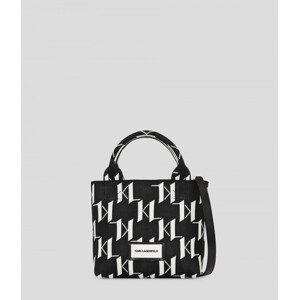 Kabelka karl lagerfeld k/monogram knit sm tote černá none