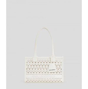 Kabelka karl lagerfeld k/skuare md tote perforated černá none