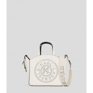 Kabelka karl lagerfeld k/circle sm tote perforated bílá none