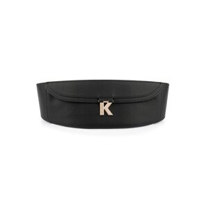 Opasek karl lagerfeld k/lock corset belt černá 65